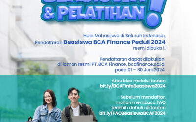 PENDAFTARAN BEASISWA BCA FINANCE PEDULI 2024